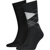 Rutiga Underkläder Tommy Hilfiger Check Socks Men 2-pack - Black