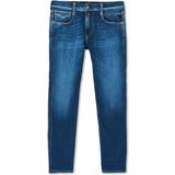 Herr - Stretch Jeans Replay Anbass Original Hyperflex Re Used Jeans - Dark Blue