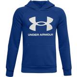 Under Armour Boy's UA Rival Fleece Big Logo Hoodie - Royal/Onyx White (1357585)