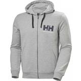 Helly Hansen Herr Tröjor Helly Hansen HH Logo Full Zip Hoodie - Grey Melang