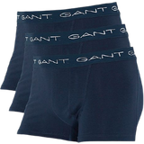 Gant Blåa Underkläder Gant Basic Solid Cotton Boxer 3-pack - Navy