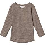 Bebisar T-shirts Barnkläder Joha Long Sleeve Tee Basic - Sesame Melange
