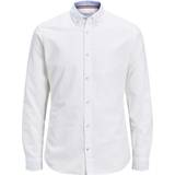 Jack & Jones Button Down Linen Shirt - White