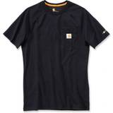 Carhartt Force Cotton Delmont Short Sleeve T-shirt - Black