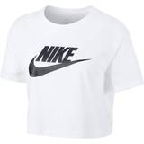 Nike Bomull - Dam T-shirts Nike Women's Sportswear Essential Cropped T-shirt - White/Black