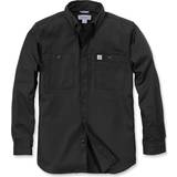 Elastan/Lycra/Spandex Skjortor Carhartt Rugged Professional Long-Sleeve Work Shirt - Black