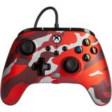 Röda - Xbox Series X Handkontroller PowerA Enhanced Wired Controller (Xbox Series X/S) - Metallic Red Camo