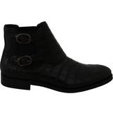 Kardborreband Kängor & Boots Dolce & Gabbana Crocodile Leather Derby Boots - Black