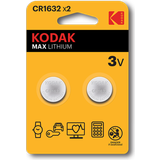 Batterier - Lithium Batterier & Laddbart Kodak CR1632 2-pack