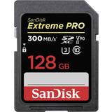 SDXC - UHS-II Minneskort & USB-minnen SanDisk Extreme Pro SDXC Class 10 UHS-II U3 ​​V90 300/260MB/s 128GB
