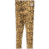 Leopard Byxor Barnkläder Mini Rodini Basic Leopard Leggings - Beige (1000001013)