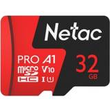 Netac Minneskort Netac P500 Extreme Pro microSDHC Class 10 UHS-I U3 V30 A1 32GB
