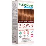 Hårprodukter Cultivators Organic Herbal Hair Color Brown 100g