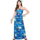 Klänningar - Världen runt Dräkter & Kläder Wicked Costumes Hawaii Maxi Dress Blue Palm