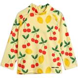 Badkläder Barnkläder Mini Rodini Cherry Lemonade UV Top - Yellow (2128014923)