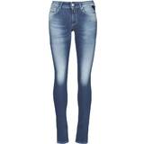 Replay jeans dam Replay Hyperflex New Luz Skinny Fit High Waist Jeans - Medium Blue