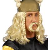 Vikingar Maskerad Långa peruker Widmann Gaulois Wig and Moustache Set Blonde
