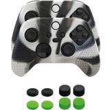 Piranha Spelkontrollgrepp Piranha Xbox X Grips and Sticks 10 in 1 Pack - Black/Green/Camouflage