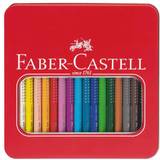 Faber castell färgpenna jumbo Faber-Castell Jumbo Grip Coloured Pencils Metal Tin 16-pack