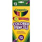 Vita Färgpennor Crayola Long Colour Pencils 12-pack