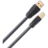 USB-USB - USB-kabel Kablar QED Performance Graphite USB A - USB B 2.0 3m