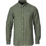Morris Jeansskjortor Kläder Morris Douglas Linen Shirt - Olive