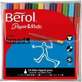 Berol broad Colour Broad Fibre Tip Marker 12-pack