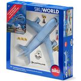 Metall Flygplan Siku Commercial Airliner with Accessories 5402