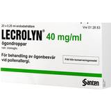 Sodium Cromoglicate Receptfria läkemedel Lecrolyn 40mg/ml 0.2ml 20 doser Ögondroppar