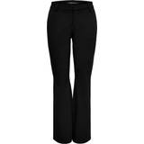 Only Byxor Only Rocky Flared Trousers - Black