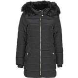 Only Dam - Vinterjackor Only Camilla Long Quilted Jacket - Black