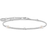 Thomas Sabo Charm Club Glamorous Bracelet - Silver/Transparent/Pearl