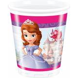 Disney Prinsessor Tallrikar, Glas & Bestick Plastic Cups Sofia The First 8-pack