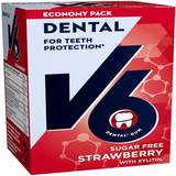 Jordgubb Tuggummi V6 Dental Strawberry Mint 70g 48st