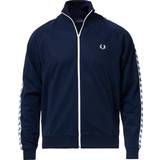 Fred Perry Taped Track Jacket - Carbon Blue