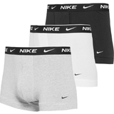 Nike Kalsonger Nike Everyday Cotton Stretch Trunk Boxer 3-pack -White/Grey/Black