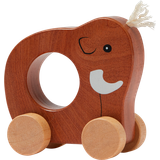 Elefanter Putta-på-leksaker Kids Concept Mammoth Push Toy Brown Neo