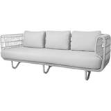 Aluminium - Natur Soffor Cane-Line Nest 3-seat Soffa