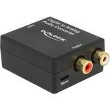 USB B micro Kablar DeLock Toslink/Coaxial/USB Micro B-2RCA F-F Adapter