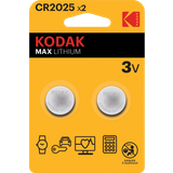 Kodak Klockbatterier Batterier & Laddbart Kodak CR2025 2-pack