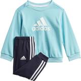 Tracksuits Barnkläder adidas Infant Badge of Sport French Terry Jogger - Hazy Sky/White (GN7259)