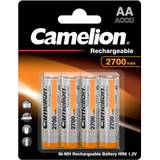 AA (LR06) Batterier & Laddbart Camelion Ni-MH AA Rechargeable Batteries 2700mAh Compatible 4-pack