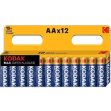 Kodak AA (LR06) - Alkaliska Batterier & Laddbart Kodak Max Alkaline Batteries AA 12-pack