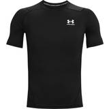 Överdelar Under Armour Men's HeatGear Short Sleeve T-shirt - Black/White