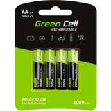 Kamerabatterier Batterier & Laddbart Green Cell NiMH AA 2000mAh Compatible 4-pack