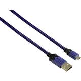 Hama Adaptrar Hama PS4 High Quality Charging Cable - Blue/Black