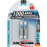 Laddningsbara standardbatterier Batterier & Laddbart Ansmann NiMH Micro AAA 1000mAh MaxE 2-pack