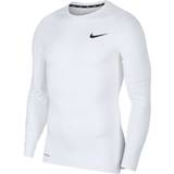 Nike Pro Long Sleeve Top Men - White/Black