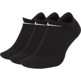 Nike Unisex Strumpor Nike Everyday Cushioned Training No-Show Socks 3-pack Unisex - Black/White