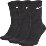 Bomull Strumpor Nike Everyday Cushioned Training Crew Socks 3-pack Unisex - Black/White